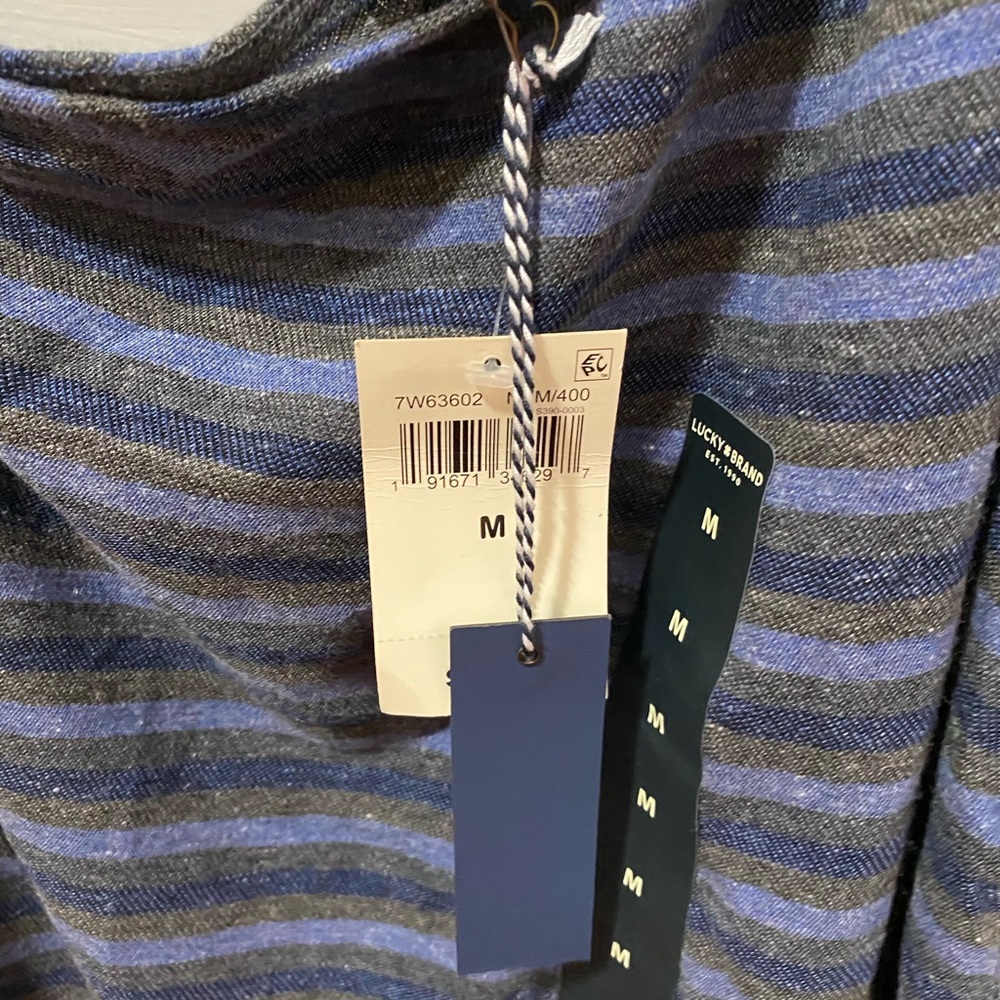 NWT Lucky brand one shoulder striped top - Picture 7 of 8